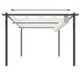 Cenador de jardín con techo retráctil color crema 4x3 m de vidaXL, Carpas y cenadores - Ref: Foro24-318537, Precio: 509,91 €,...