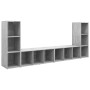 Muebles de salón 4 piezas madera ingeniería gris hormigón | Foro24.es | Tu tienda online para hogar, jardín y más Foro24.es