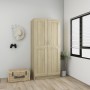Armario de madera contrachapada color roble 82,5x51,5x180 cm von , Kleiderschränke - Ref: Foro24-803437, Preis: 146,13 €, Rab...