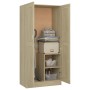 Armario de madera contrachapada color roble 82,5x51,5x180 cm von , Kleiderschränke - Ref: Foro24-803437, Preis: 146,13 €, Rab...