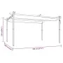 Cenador de jardín con techo retráctil color crema 4x3 m de vidaXL, Carpas y cenadores - Ref: Foro24-318537, Precio: 509,91 €,...