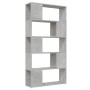 Librería separador contrachapada gris hormigón 80x24x155 cm by , Bookcases and shelves - Ref: Foro24-809147, Price: 70,65 €, ...