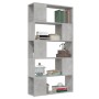 Librería separador contrachapada gris hormigón 80x24x155 cm by , Bookcases and shelves - Ref: Foro24-809147, Price: 70,65 €, ...