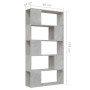 Librería separador contrachapada gris hormigón 80x24x155 cm by , Bookcases and shelves - Ref: Foro24-809147, Price: 70,65 €, ...