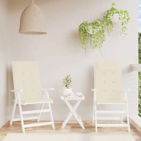 Cojines de silla respaldo alto 2 uds tela Oxford color crema von , Kissen für Stühle und Sofas - Ref: Foro24-361880, Preis: 3...