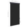 Estor enrollable de exterior gris antracita 100x250 cm by , Blinds and blinds - Ref: Foro24-145958, Price: 58,04 €, Discount: %