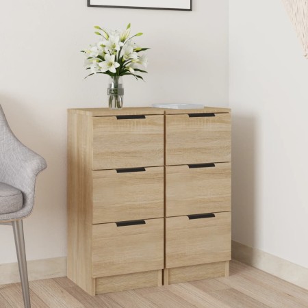 Sideboards 2 Stück Sonoma-Eichensperrholz 30x30x70 cm von vidaXL, Sideboards - Ref: Foro24-811158, Preis: 93,81 €, Rabatt: %