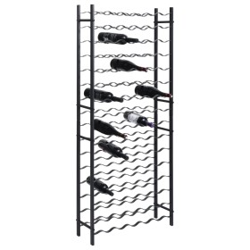 Botellero para 96 botellas hierro negro by , Wine racks - Ref: Foro24-325923, Price: 213,01 €, Discount: %