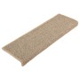 Alfombrilla autoadhesiva escalera 15 uds beige oscuro 65x21x4cm von , Treppenmatten - Ref: Foro24-326908, Preis: 121,12 €, Ra...