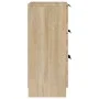 Aparadores 2 uds madera contrachapada roble Sonoma 30x30x70 cm de vidaXL, Aparadores - Ref: Foro24-811158, Precio: 92,23 €, D...