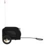 Remolque de bicicleta mascotas hierro tela Oxford negro | Foro24.es | Tu tienda online para hogar, jardín y más Foro24.es
