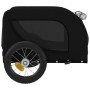 Remolque de bicicleta mascotas hierro tela Oxford negro | Foro24.es | Tu tienda online para hogar, jardín y más Foro24.es
