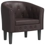Sillón cuero sintético marrón by , Armchairs - Ref: Foro24-356459, Price: 177,94 €, Discount: %