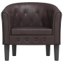 Sillón cuero sintético marrón by , Armchairs - Ref: Foro24-356459, Price: 177,94 €, Discount: %