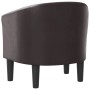 Sillón cuero sintético marrón by , Armchairs - Ref: Foro24-356459, Price: 177,94 €, Discount: %