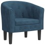 Sillón de terciopelo azul oscuro de , Sillones - Ref: Foro24-356473, Precio: 195,20 €, Descuento: %