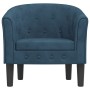 Sillón de terciopelo azul oscuro de , Sillones - Ref: Foro24-356473, Precio: 195,20 €, Descuento: %