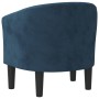 Sillón de terciopelo azul oscuro de , Sillones - Ref: Foro24-356473, Precio: 195,20 €, Descuento: %
