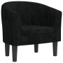 Sillón de terciopelo negro de , Sillones - Ref: Foro24-356471, Precio: 176,64 €