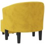 Sillón con taburete terciopelo amarillo by , Armchairs - Ref: Foro24-356484, Price: 191,30 €, Discount: %