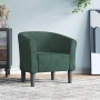 Sillón de terciopelo verde oscuro von , Sessel - Ref: Foro24-356444, Preis: 155,06 €, Rabatt: %
