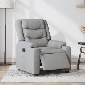 Sillón reclinable eléctrico tela gris claro by , Armchairs - Ref: Foro24-3206567, Price: 295,63 €, Discount: %