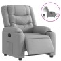 Sillón reclinable eléctrico tela gris claro by , Armchairs - Ref: Foro24-3206567, Price: 295,63 €, Discount: %