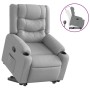 Sillón reclinable elevable de tela gris claro by , Armchairs - Ref: Foro24-3206573, Price: 338,33 €, Discount: %