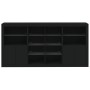 Aparador con luces LED negro 202x37x100 cm von , Sideboards - Ref: Foro24-3209185, Preis: 276,11 €, Rabatt: %