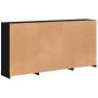 Aparador con luces LED negro 202x37x100 cm von , Sideboards - Ref: Foro24-3209185, Preis: 276,11 €, Rabatt: %