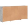 Aparador con luces LED gris hormigón 202x37x100 cm by , Sideboards - Ref: Foro24-3209187, Price: 218,05 €, Discount: %