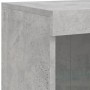 Aparador con luces LED gris hormigón 202x37x100 cm by , Sideboards - Ref: Foro24-3209187, Price: 218,05 €, Discount: %