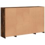 Aparador con luz LED 3 pzas madera de ingeniería roble ahumado by , Sideboards - Ref: Foro24-3209139, Price: 216,90 €, Discou...