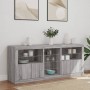 Aparador con luces LED gris Sonoma 162x37x67 cm von , Sideboards - Ref: Foro24-3209035, Preis: 218,24 €, Rabatt: %