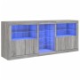 Aparador con luces LED gris Sonoma 181,5x37x67 cm by , Sideboards - Ref: Foro24-3209042, Price: 230,76 €, Discount: %
