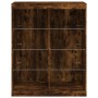 Aparador con luces LED roble ahumado 81x37x100 cm von , Sideboards - Ref: Foro24-836718, Preis: 83,93 €, Rabatt: %
