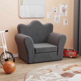 Sofá cama infantil felpa suave gris antracita by , Baby and Toddler Furniture - Ref: Foro24-357054, Price: 48,28 €, Discount: %