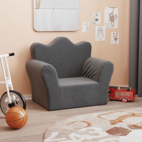 Sofá para niños felpa suave gris antracita by , Baby and Toddler Furniture - Ref: Foro24-357042, Price: 47,64 €, Discount: %
