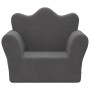 Sofá para niños felpa suave gris antracita by , Baby and Toddler Furniture - Ref: Foro24-357042, Price: 47,64 €, Discount: %