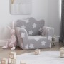 Sofá para niños felpa suave gris claro con estrellas by , Baby and Toddler Furniture - Ref: Foro24-357040, Price: 38,90 €, Di...