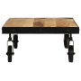 Mesa de centro con ruedas madera maciza de mango 100x55x26 cm | Foro24.es | Tu tienda online para hogar, jardín y más Foro24.es