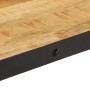 Mesa de centro con ruedas madera maciza de mango 100x55x26 cm | Foro24.es | Tu tienda online para hogar, jardín y más Foro24.es