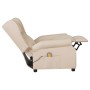Sillón de masaje de tela color crema by , Electric massage chairs - Ref: Foro24-348525, Price: 241,59 €, Discount: %