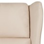 Sillón de masaje de tela color crema by , Electric massage chairs - Ref: Foro24-348525, Price: 241,59 €, Discount: %