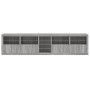 Aparador con luces LED gris Sonoma 283x37x67 cm by , Sideboards - Ref: Foro24-3209028, Price: 359,29 €, Discount: %