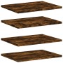 Estantes pared 4 uds madera ingeniería roble humo 40x30x1,5 cm von , Regale - Ref: Foro24-838207, Preis: 26,84 €, Rabatt: %