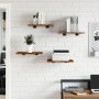 Estantes pared 4 uds madera ingeniería roble humo 40x30x1,5 cm von , Regale - Ref: Foro24-838207, Preis: 26,84 €, Rabatt: %