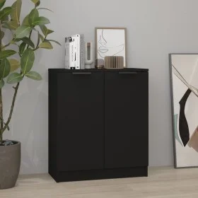 Schwarzer Sperrholz-Sideboard 60x30x70 cm von vidaXL, Sideboards - Ref: Foro24-811062, Preis: 66,43 €, Rabatt: %