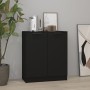 Aparador de madera contrachapada negro 60x30x70 cm by vidaXL, Sideboards - Ref: Foro24-811062, Price: 68,06 €, Discount: %