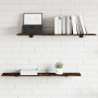 Estantes pared 4 uds madera ingeniería roble humo 100x20x1,5 cm von , Regale - Ref: Foro24-838291, Preis: 32,29 €, Rabatt: %